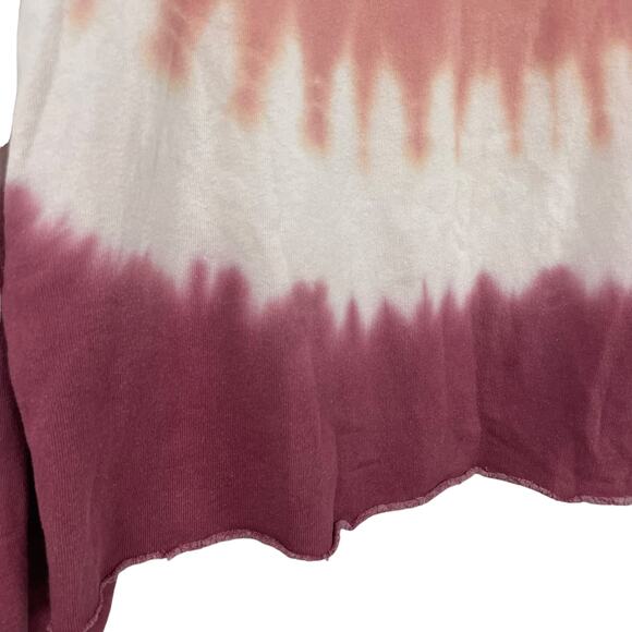 Wildfox Cropped Pullover Crewneck Tie Dye Sweatshirt XS ASIS - Picture 2 of 6